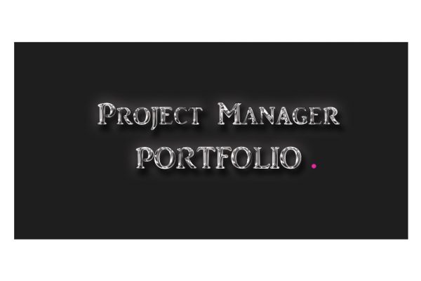1 Project Manager Portfolio